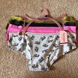 Brand new with tags Juicy Couture panties set lot large